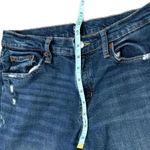 Gap Women’s Dark Denim Girlfriend Jeans Distressed Straight Leg Size 4/27 Photo 15