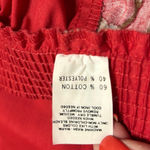 VTG Malco Modes Western Rodeo Full Skirt L Red Horse Riding Print Tiered Ruffle Size L Photo 5