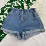 Topshop High Rise Paperbag Mom Shorts 252 Photo 0