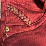 I Love N2 Elastic Tapered Jeans Red with Heart Back Pockets Waist: 29 inches Photo 9