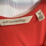 Soft Surroundings Orange Sleeveless V-Neck Maxi Sun Dress W-750 Size L Petite Photo 2