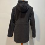 Mudd Y2K fall vintage dark gray wool hooded peacoat, coat, jacket, size medium Photo 4