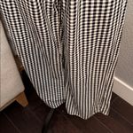 Francesca’s Blue Rain Gingham Plaid Jumpsuit Black White Size Medium Photo 3