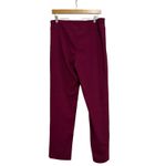 New Directions Women Burgundy Textured Pattern Straight Leg Pants Size 12 Photo 1