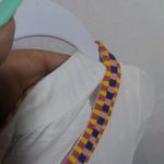 Boden Sena White Jersey Dress Embroidered Trim Casual Vacation Size 8R Photo 7