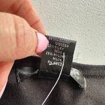 August Silk  Large Womens Ruched Silk Blend Sleeveless Top Black Stretch Career Photo 5