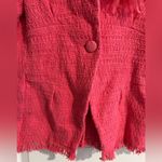 Frances Valentine Elle Fringe Blazer Pink Size XS Photo 3