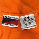 US JEAN CLUB Sleeveless Tank Top Orange Size L Photo 4