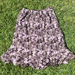 Y2K Brown Cottage Core Reversible Maxi Skirt Photo 1