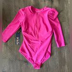 NWT Stylest Ultra Pink Sculpting Puff Sleeve Swimsuit M Size M Photo 2
