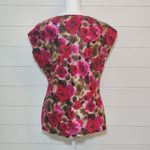 Flora Nikrooz  Vintage Floral Red Pink lace top Size L‎ Photo 1