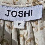 Joshi ivory cotton dress with Tan Paisley Print S Photo 2