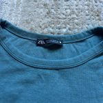 ZARA Blue  Basic Baby Tee Photo 1