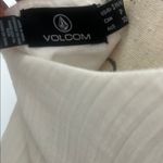 Volcom  White Peplum Blouse with Short Sleeves Photo 1