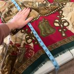 Vintage Red & Green Horse Girl Printed Oversized Square Scarf Wrap Photo 9