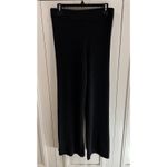 H&M Black Rib Knit Pull On Pants Minimalist Witchy Whimsigoth Capsule Photo 3