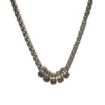 Chico's Vintage Silver Tone Chain w/Silver & Gold Tone Decorative Slide Beads Photo 1