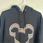 Disney Rainbow Mickey Mouse Sz XL Unisex Adult Pullover Hoodie Sweatshirt Black Photo 9