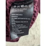 Bardot NWT  Women M Knit Pullover Sweater Dress Burgundy Cable Knit Long Sleeve‎ Photo 9