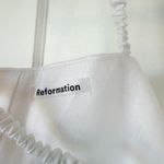 Reformation | Amaya Strappy Open-Back 100% Linen Top in White Photo 7