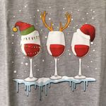🎄Holiday Cheer Shirt, XXL 🍷 Gray Photo 2