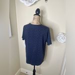 Brooks Brothers NTM: Vintage  Short Sleeve Navy with Delicate Floral Top Sz Large Photo 12