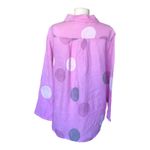 Marisima Shirt Dress Pink Polka Dot Long Sleeve Linen Blouse Women's One Size Size undefined Photo 5