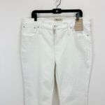 Madewell Kick Out Crop Jeans Pure White Stretch Mid Rise Flare NI961 US 33 NWT Photo 8