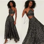 Delfi Collective Bella Gown Black Dotted Photo 1