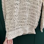 Chloé CHLOE white open knit round neck sweater Photo 3