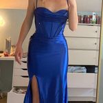 Royal Blue Corset Style Prom Dress Size 00 Photo 0