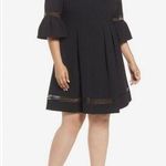 Jessica London  black bell sleeve lace lined dress size 16 NWOT Photo 0