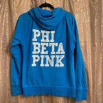 PINK - Victoria's Secret Vintage  Blue Phi Beta PINK Sorority Hoodie L Photo 1