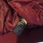 Ambiance Apparel Cranberry Satin Bomber Photo 3