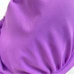 Shade & Shore Shade & Shore Bikini Top 36DD Underwire Purple Strappy Swim Tunneled Neckline Photo 4