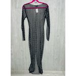 It’s fashion sheer mesh dress with beads , pearl beads and rhinestone shiny lrg Black Size undefined Photo 5
