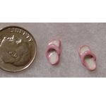 Pink/White Flip Flop Stud Earrings Pink Photo 1