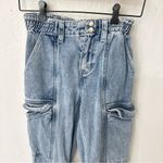 PacSun  Elastic Waist Cargo Paper Bag Waist Denim Jeans XS Photo 4