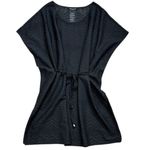 Mario Serrani Italy Black Chevron Knit Swim Cover Up Beach Dress Sz Small Photo 3