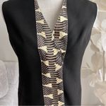 Akris Fernando Snakeskin Leather Wool Blend Long Sleeve Black Blazer And Vest Photo 6