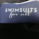 SWIM SUITS FOR ALL WO SIZE 30 ONE PIECE BLACK SWIMSUIT LINED BRA FAUX WRAP FRONT Photo 11