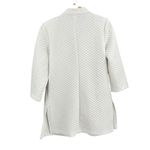 NYCC White Quilted Open Front Longline Jacket Pockets Womens Size S Photo 2
