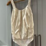 Marciano  Ivory Silk Sleeveless Bodysuit‎ w/ Braided Straps Capsule XS Photo 0