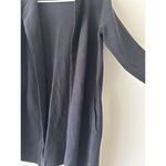 J. Crew Black Vanessa Long Cardigan Sweater Jacket Cotton Size Small Comfort Photo 2