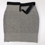 J. McLaughlin  NWOT Striped Mini Skirt Size Small‎ Black White Minimalist Photo 5
