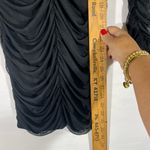 Fiestar ‎ BODYCON RUCHED DRESSS FRONT W/HOOK & CLOSURE SZ L BLACK NEW Photo 8