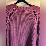 Hippie Rose Cardigan by - cherry coke color, size Large- love the back grommets Photo 2