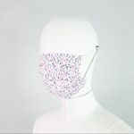 NEW 100% Cotton Printed Face Mask White Photo 1