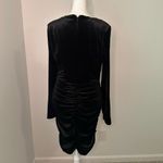 Bardot  black velvet n-neck long sleeve midi dress size 6 Photo 6