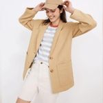 Madewell  Lightspun Dorset Cotton Gauze Blazer Jacket Dune Tan XXS Photo 0